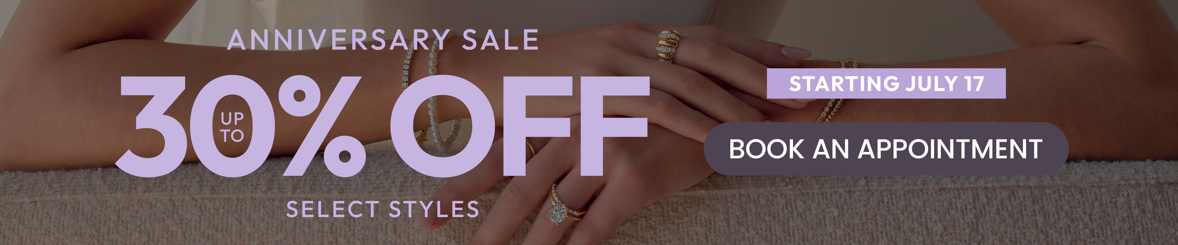 Diamonds Direct Anniversary Sale Up To 30% Off Select Styles - Starting July 17