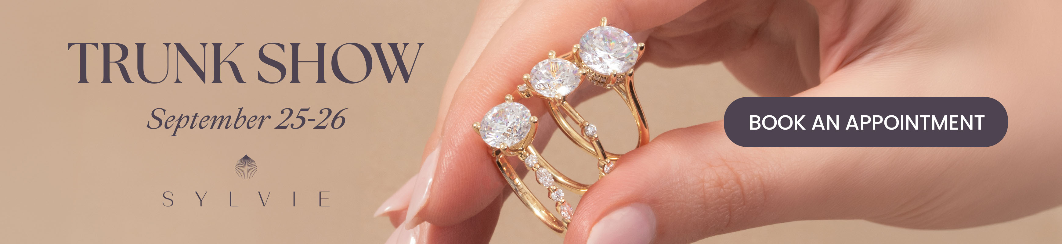 Diamonds Direct Sylvie Trunk Show September 25-26.