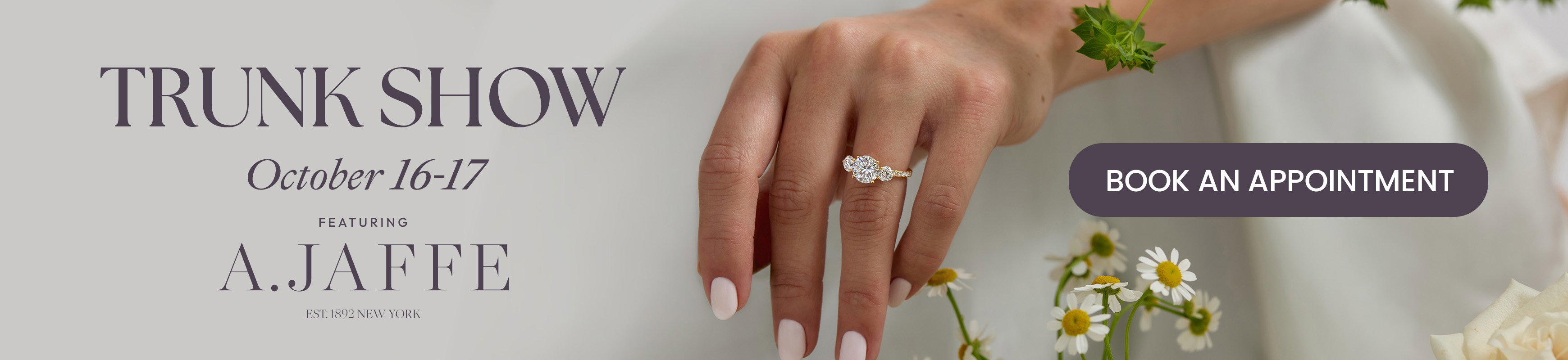 Diamonds Direct A. Jaffe Trunk Show October 16-17.