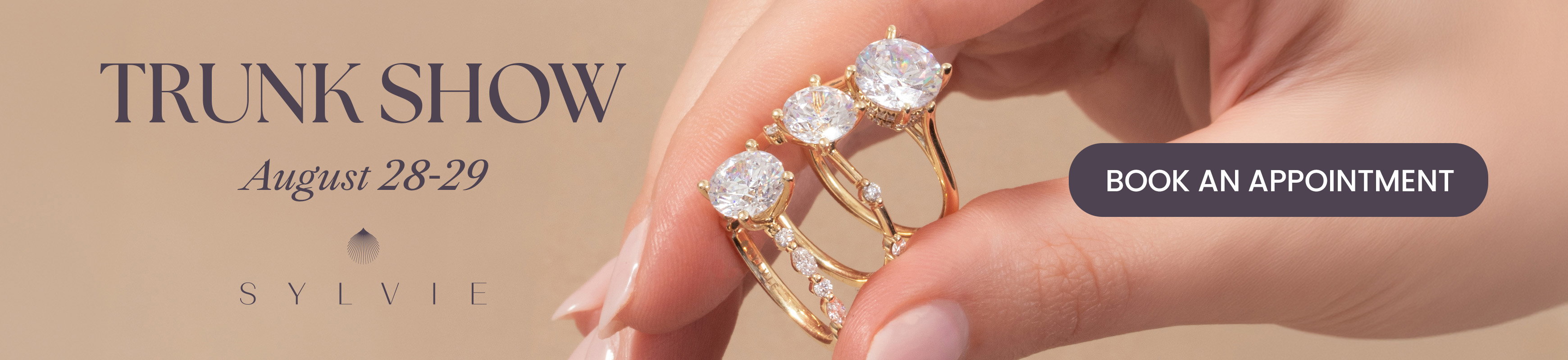 Diamonds Direct Sylvie Trunk Show August 28-29.